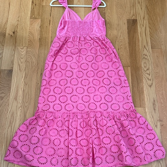 EUC Vineyard Vines Pink Eyelet Maxi Dress - Picture 4 of 8